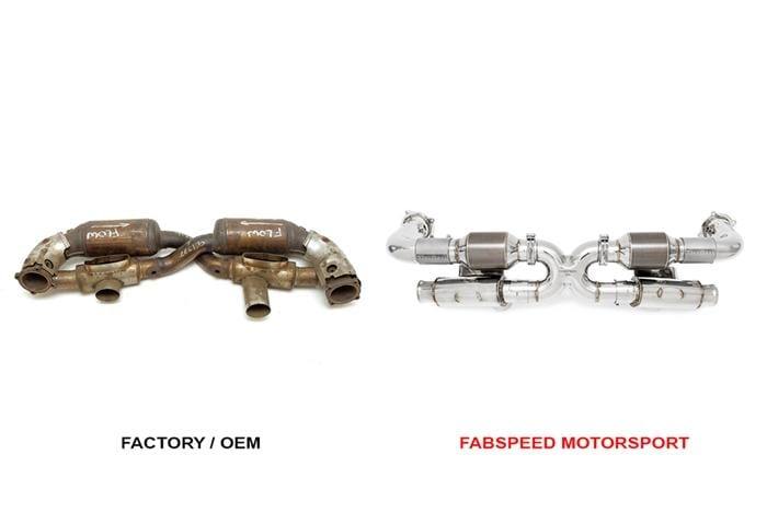 Fabspeed Modular Sport HJS German Catalytic Converter X-Pipe - Porsche 993 Turbo