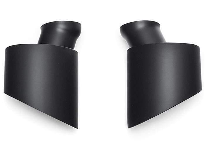 Fabspeed Single Wall Oval Tips (Black Ceramic) - Porsche 993 Turbo