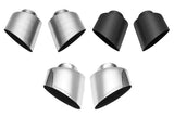 Fabspeed Single Wall Oval Tips (Brushed) - Porsche 993 Turbo