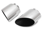 Fabspeed Single Wall Oval Tips (Polished) - Porsche 993 Turbo