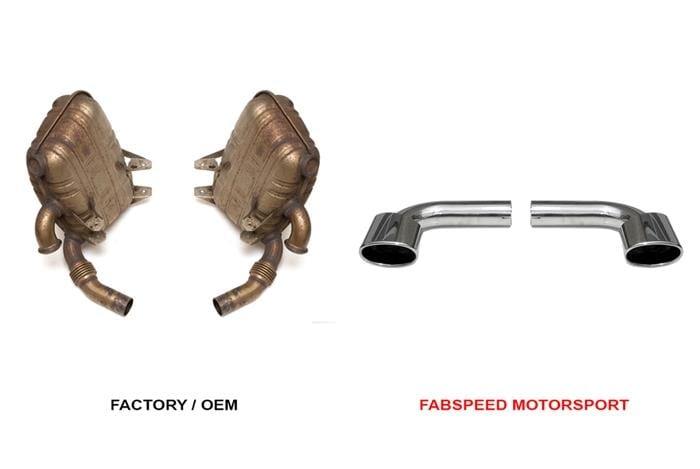 Fabspeed Muffler Bypass Pipes - Porsche 996 GT3