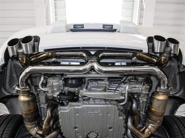 Fabspeed Center Muffler Bypass X-Pipe - Porsche 997.2 Carrera