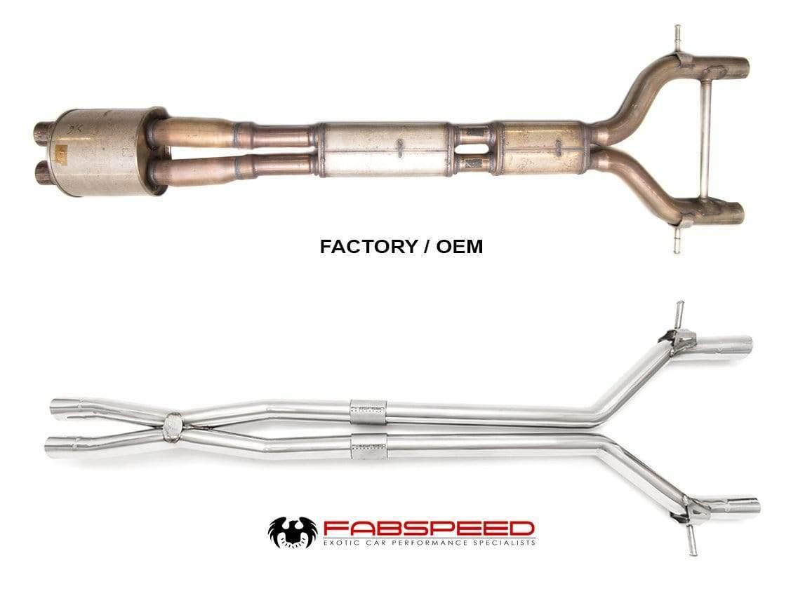 Fabspeed Resonator Bypass X-Pipe - Porsche 970 Panamera | GTS