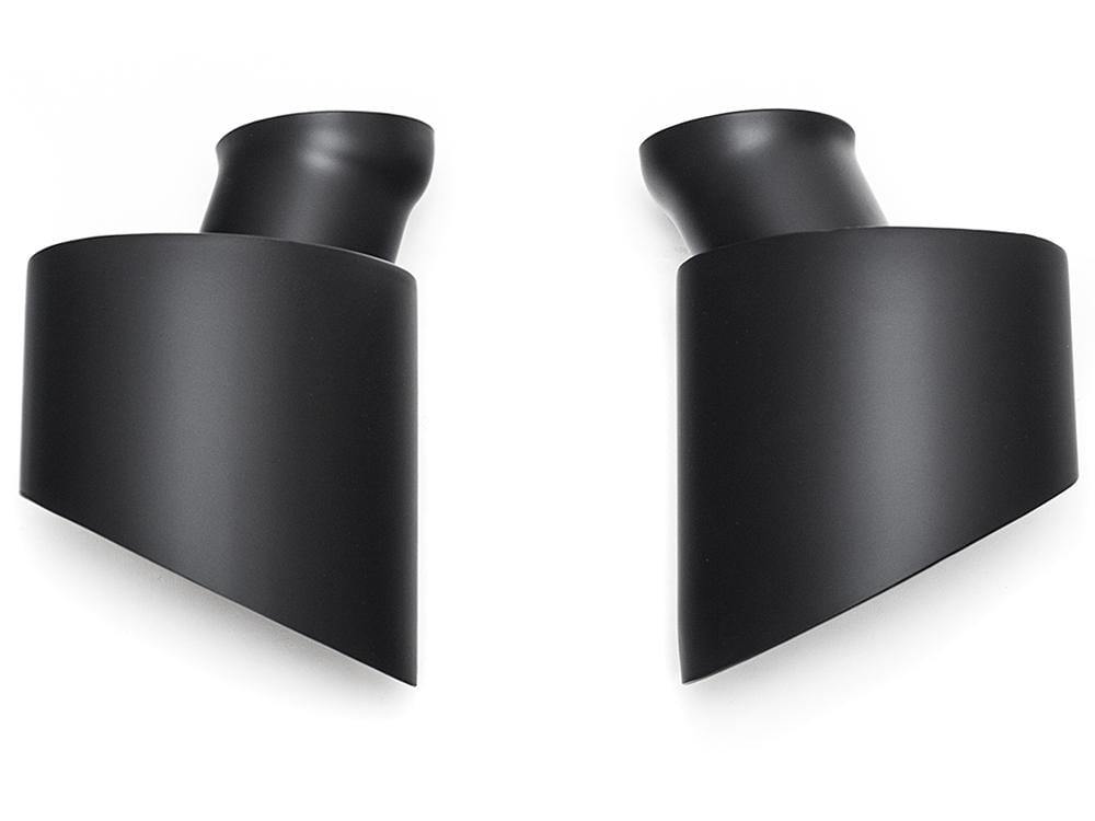 Fabspeed Single Wall Oval Tips (Black Ceramic) - Porsche 993 Carrera