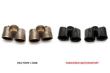 Fabspeed Deluxe Quad Style Tips (Satin Black) - Porsche 997.2 Carrera