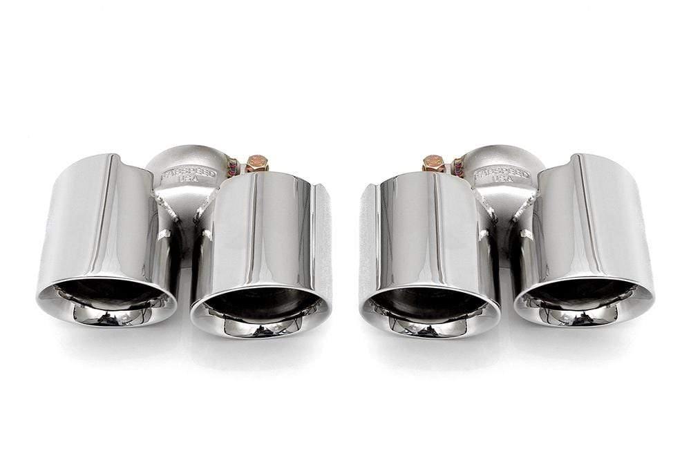 Fabspeed Deluxe Quad Style Tips (Polished) - Porsche 997.2 Carrera