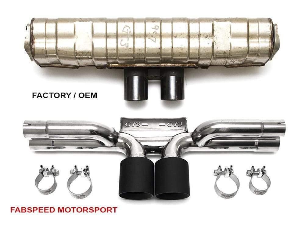 Fabspeed Center Muffler Bypass Pipes - Porsche 997.2 GT3 | GT3RS