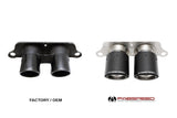 Fabspeed Deluxe Dual Style Tips (Matte Black) - Porsche 991 GT3 | GT3RS