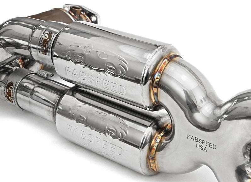 Fabspeed Supersport X-Pipe Exhaust - Porsche 991.2 Turbo/S - Street - Includes Sport Cats - Re-use OEM Tips