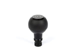 BFI Heavy Weight Shift Knob - Smooth Black Nappa Leather | Black Anodized (VW/Audi DSG & Automatic)