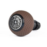 BFI Heavy Weight Shift Knob - Nougat Brown Air Leather (VW/Audi Fitment)