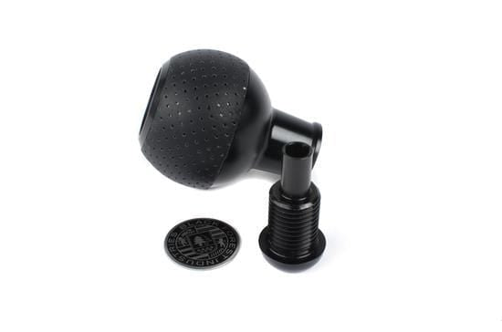 BFI Heavy Weight Shift Knob Black Anodized - Air Leather (Audi R8 - M8x1.25)