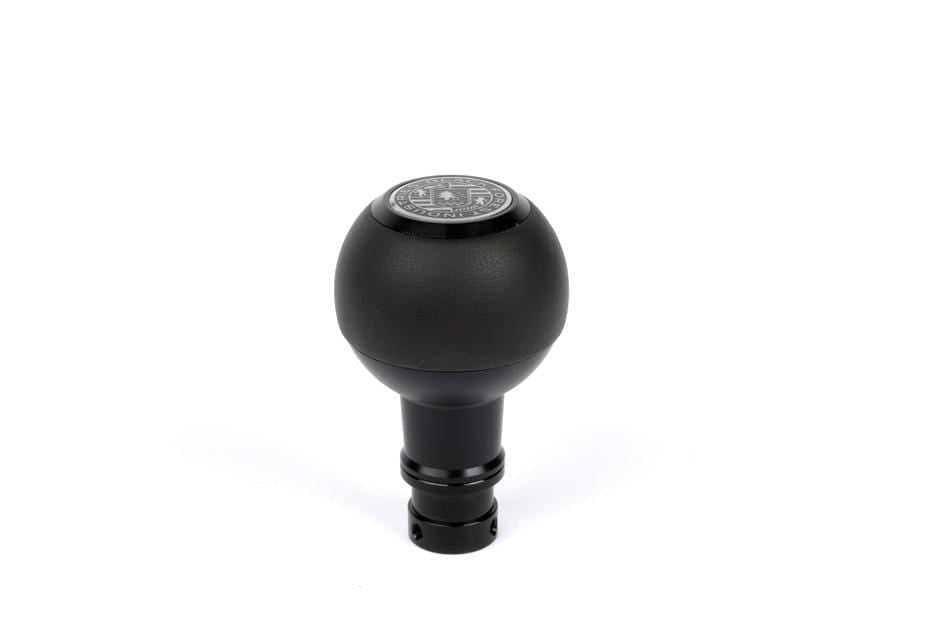 BFI GS2 Heavy Weight Shift Knob - Black Nappa Leather - Black Anodized (Audi R8 - M8x1.25)