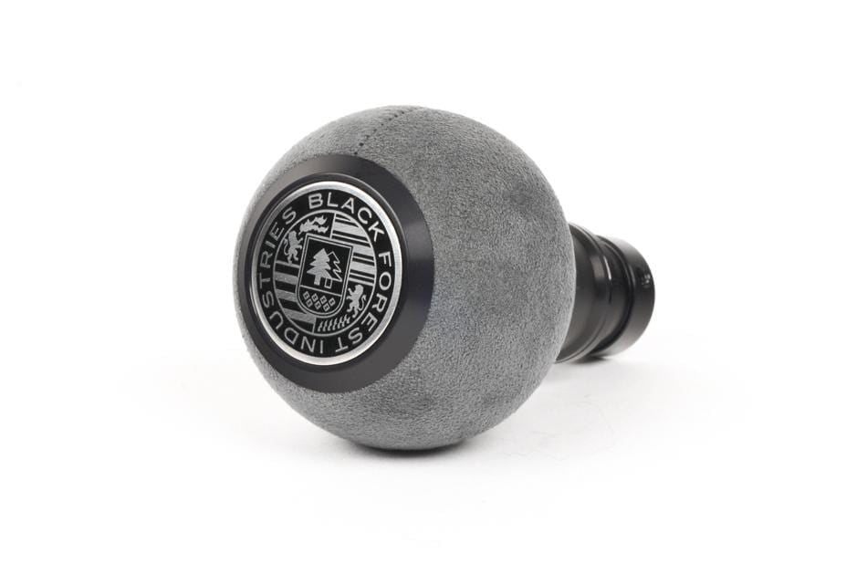 BFI GS2 Heavy Weight Shift Knob - Gray Alcantara - Black Anodized (Audi R8 - M8x1.25)