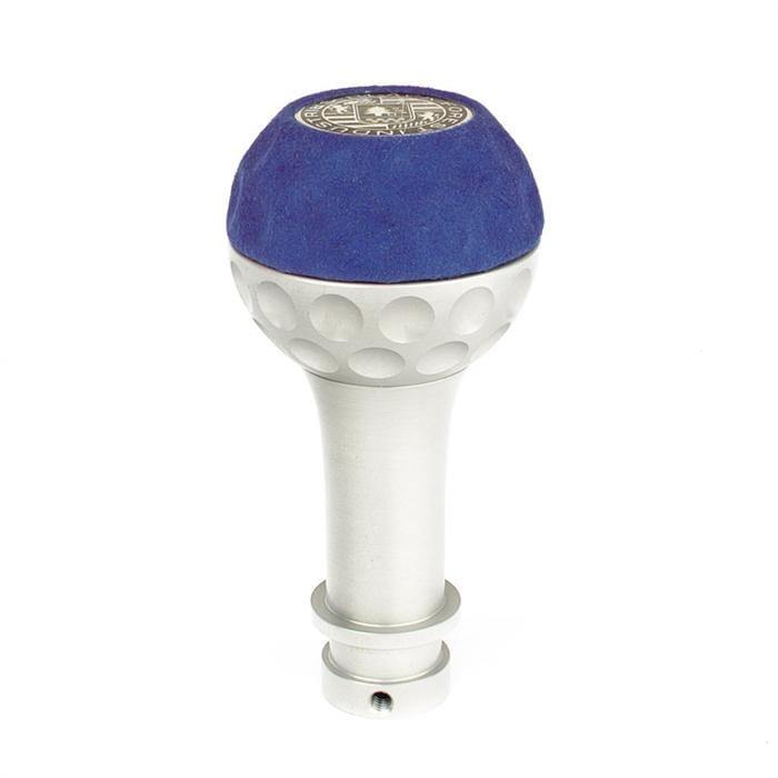BFI Heavy Weight Shift Knob - Golf Ball - Blue Alcantara (VW/Audi Fitment)