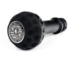 BFI Heavy Weight Shift Knob SCHWARZ - Golf Ball - Black Alcantara (VW/Audi Fitment)