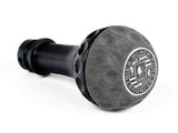BFI Heavy Weight Shift Knob SCHWARZ - Golf Ball - Gray Alcantara (VW/Audi Fitment)