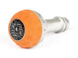 BFI Heavy Weight Shift Knob - Golf Ball - Orange Alcantara (VW/Audi Fitment)