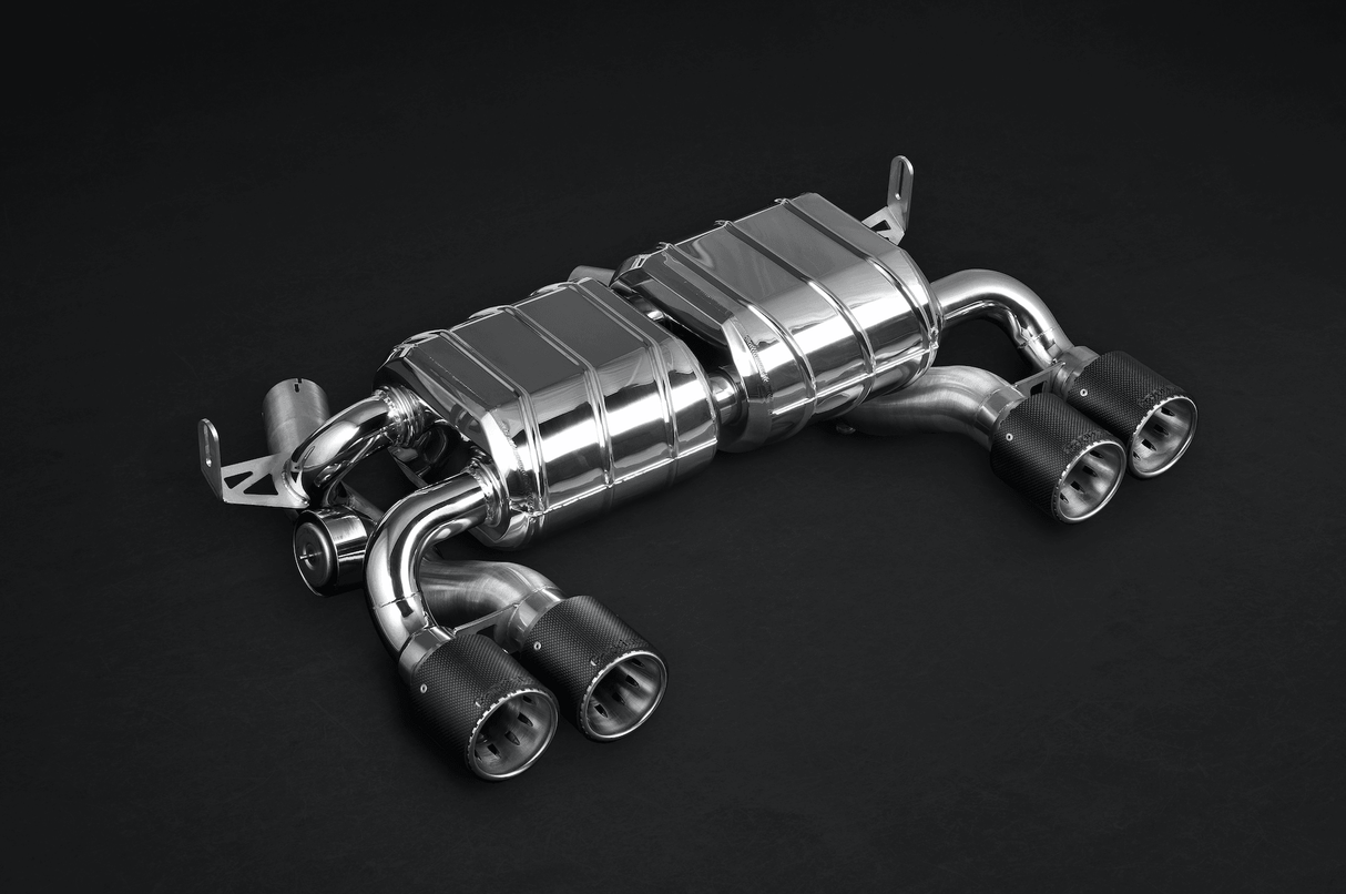 BMW M3/M4 - Valved Exhaust System incl. Remote (Carbon Fiber Tips)