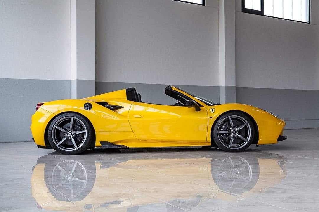 Ferrari 488 GTB & GTS Carbon Side Fins (with adapters)