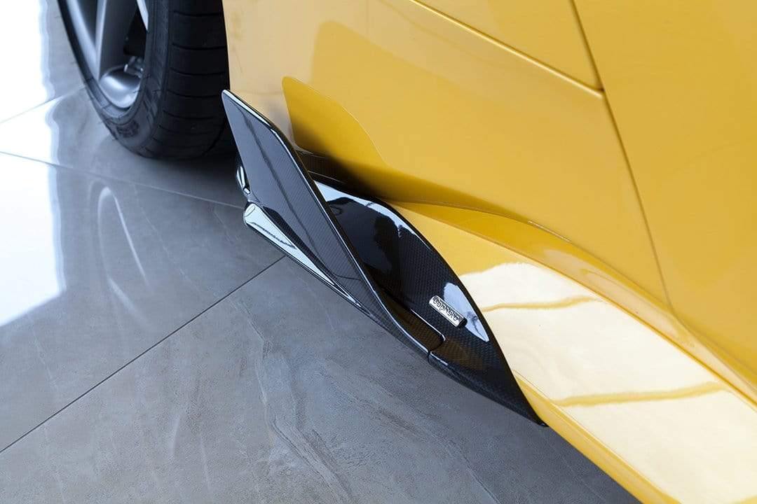 Ferrari 488 GTB & GTS Carbon Side Fins (with adapters)