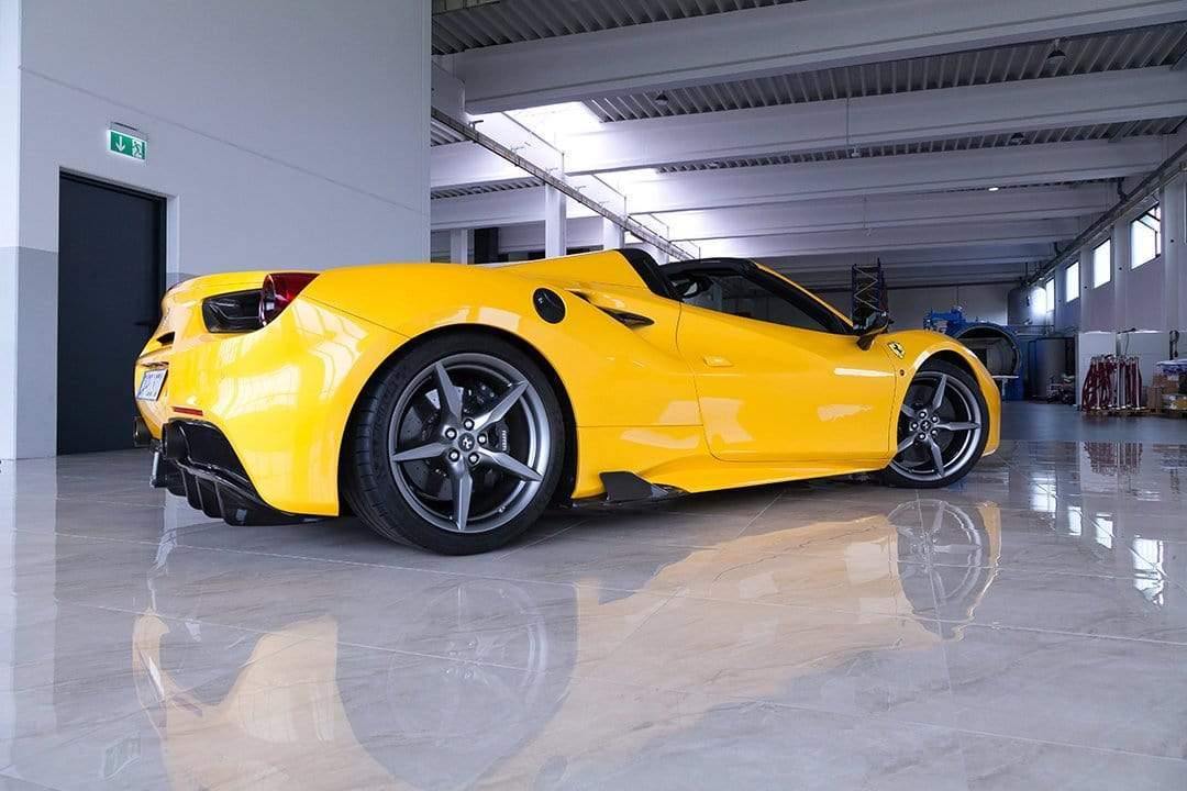 Ferrari 488 GTB & GTS Carbon Side Fins (with adapters)