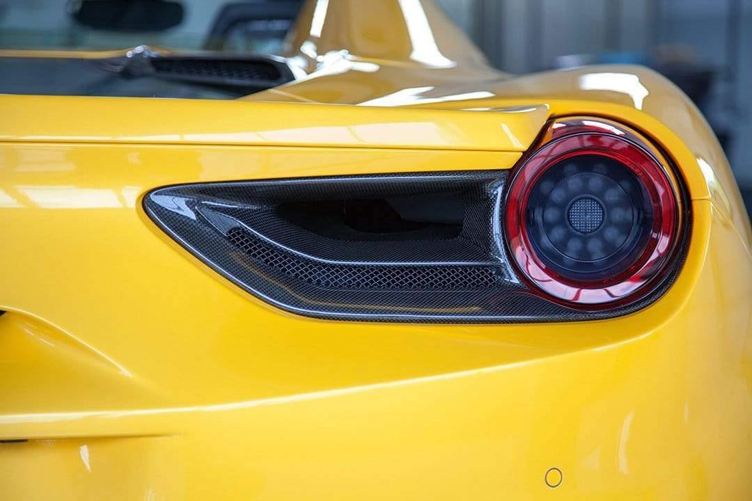 Ferrari 488 GTB & GTS Carbon Tail Light Covers