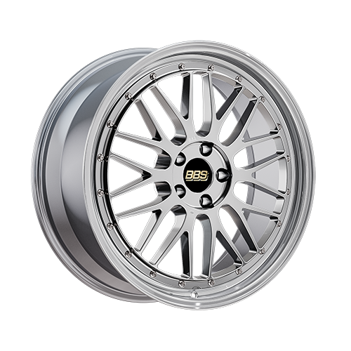 BBS LM 18" 5x130 Diamond Silver Center Diamond Cut Lip