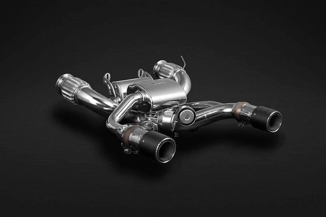 Mclaren 720S – Valved Exhaust with Sports Cats 200 Cell and Carbon Fiber Tips (CES3)