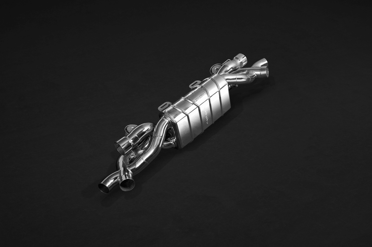 Porsche 991 and 991.2 Turbo/Turbo S - Valved Exhaust Muffler (with CES-3 Remote)