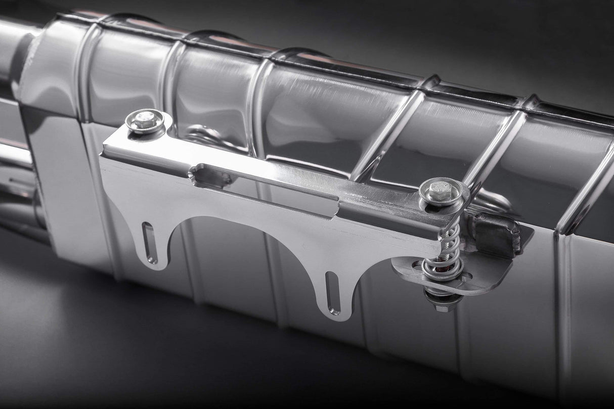 Porsche 991 and 991.2 Turbo/Turbo S - Valved Exhaust Muffler (with CES-3 Remote)