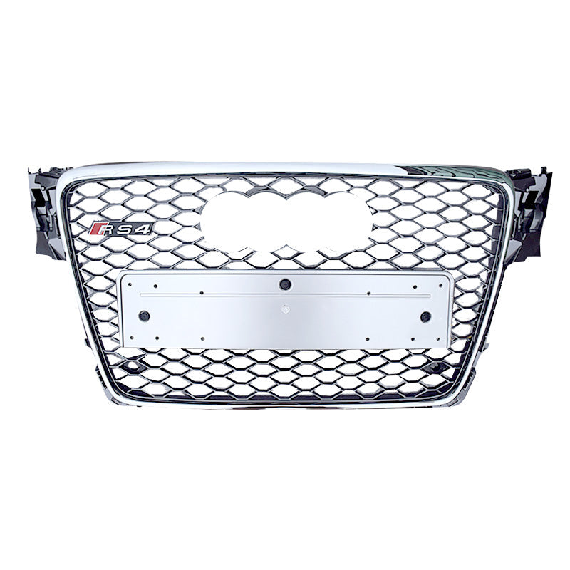 Audi RS4 Honeycomb Front Grille - Silver | (2009-2012) B8 A4/S4