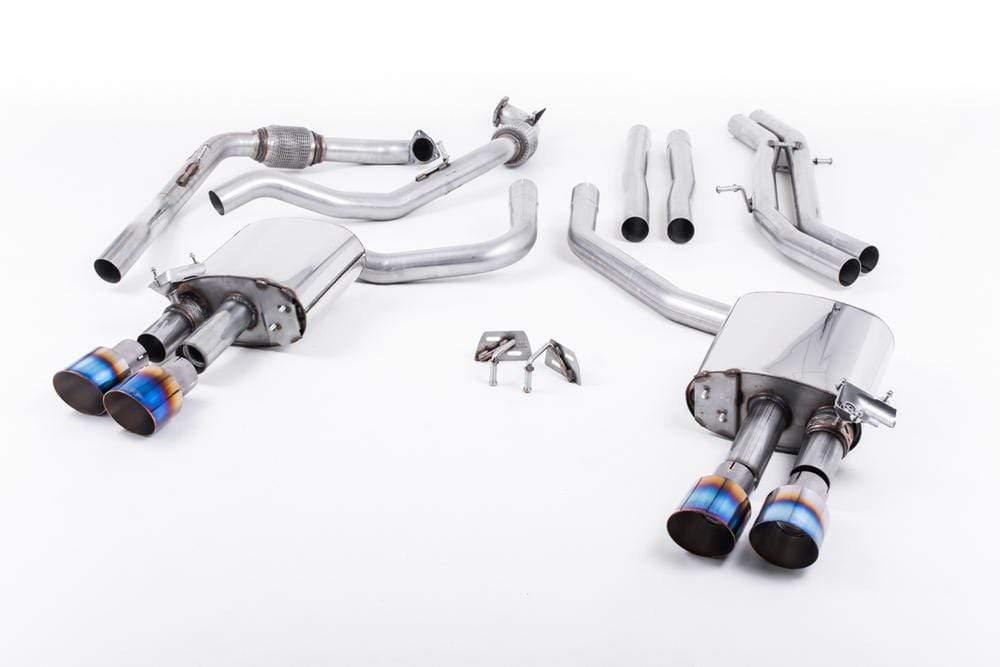 Milltek 2.5" Valved Non-Resonated Cat Back Exhaust - Audi B9 S4 | S5 | 3.0T
