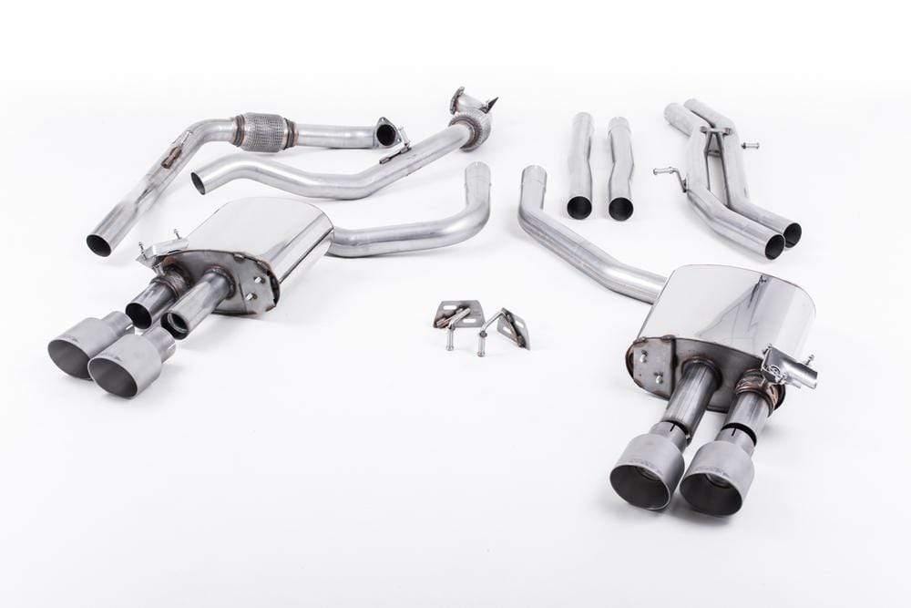 Milltek 2.5" Valved Non-Resonated Cat Back Exhaust - Audi B9 S4 | S5 | 3.0T