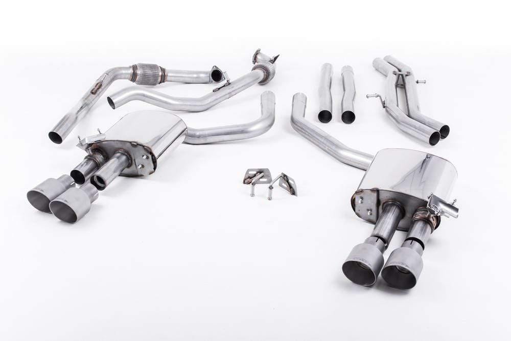 Milltek 2.5" Valved Non-Resonated Cat Back Exhaust - Audi B9 S4 | S5 | 3.0T (w/ Sport Diff)