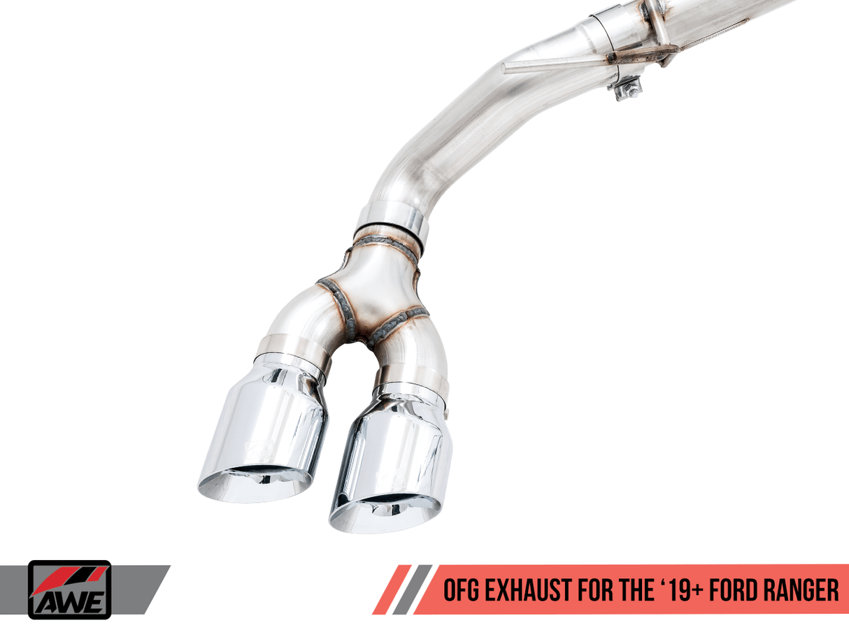 AWE Tuning 0FG Dual Exit Cat-Back Crawler Conversion Exhaust | Ford Ranger 19-20