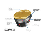 Ultra Series Piston Set By JE - 82mm +1.00mm Oversize Bore | 9.5:1 CR | Stock Stroke - 86.4mm - VW/Audi 1.8T 20V