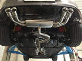 ARMYTRIX Stainless Steel Valvetronic Catback Exhaust System Quad Blue Coated Tips Volkswagen Golf R MK7.5 17+
