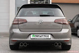 ARMYTRIX Stainless Steel Valvetronic Catback Exhaust System Quad Blue Coated Tips Volkswagen Golf R MK7.5 17+