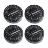 Vossen Hybrid Forged Billet Sport Cap Set For VF & HF Series Wheels (Gloss Black)