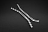 BMW X5M (F15) (2013 ) & X6M (2014 ) Valved Exhaust System, Mid-Pipes, & CES-3 Remote Kit with Carbon Fiber Tips