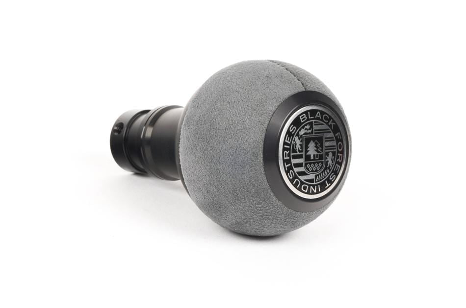 BFI GS2 Heavy Weight Shift Knob - Gray Alcantara - Black Anodized (Porsche 964-997 Fitment)