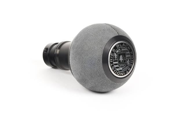 BFI GS2 Heavy Weight Shift Knob - Gray Alcantara - Black Anodized (Audi R8 - M8x1.25)