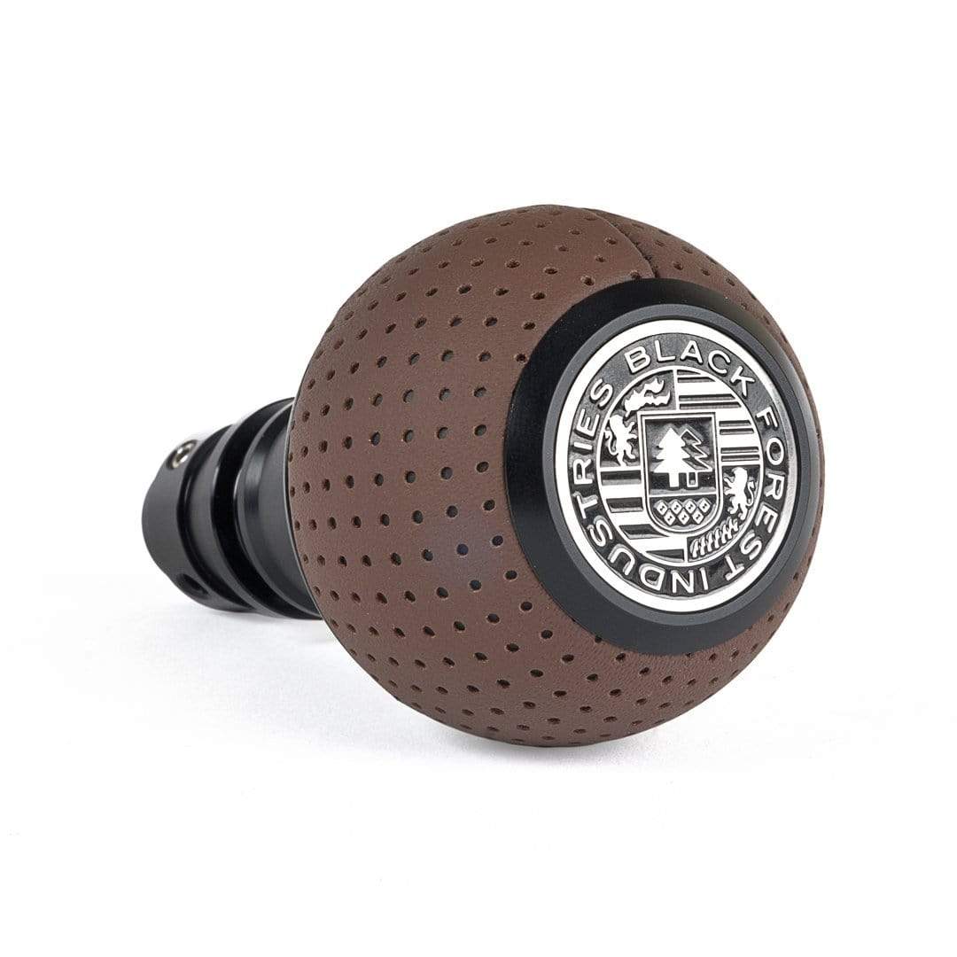 BFI GS2 Heavy Weight Shift Knob - Nougat Brown Air Leather (964-997 Porsche Fitment)