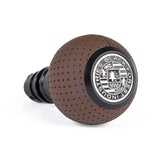 BFI GS2 Heavy Weight Shift Knob - Nougat Brown Air Leather (964-997 Porsche Fitment)