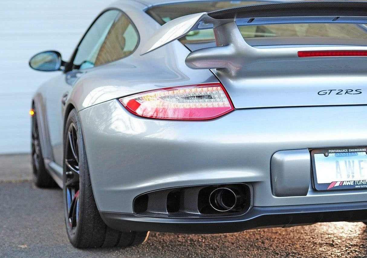AWE Tuning Porsche GT2 RS Performance Exhaust - Polished Silver Tips