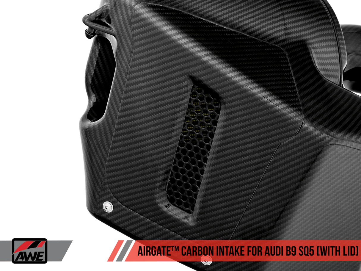 AWE AirGate Carbon Fiber Intake w/Lid | Audi B9 SQ5