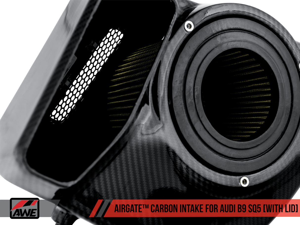 AWE AirGate Carbon Fiber Intake w/Lid | Audi B9 SQ5