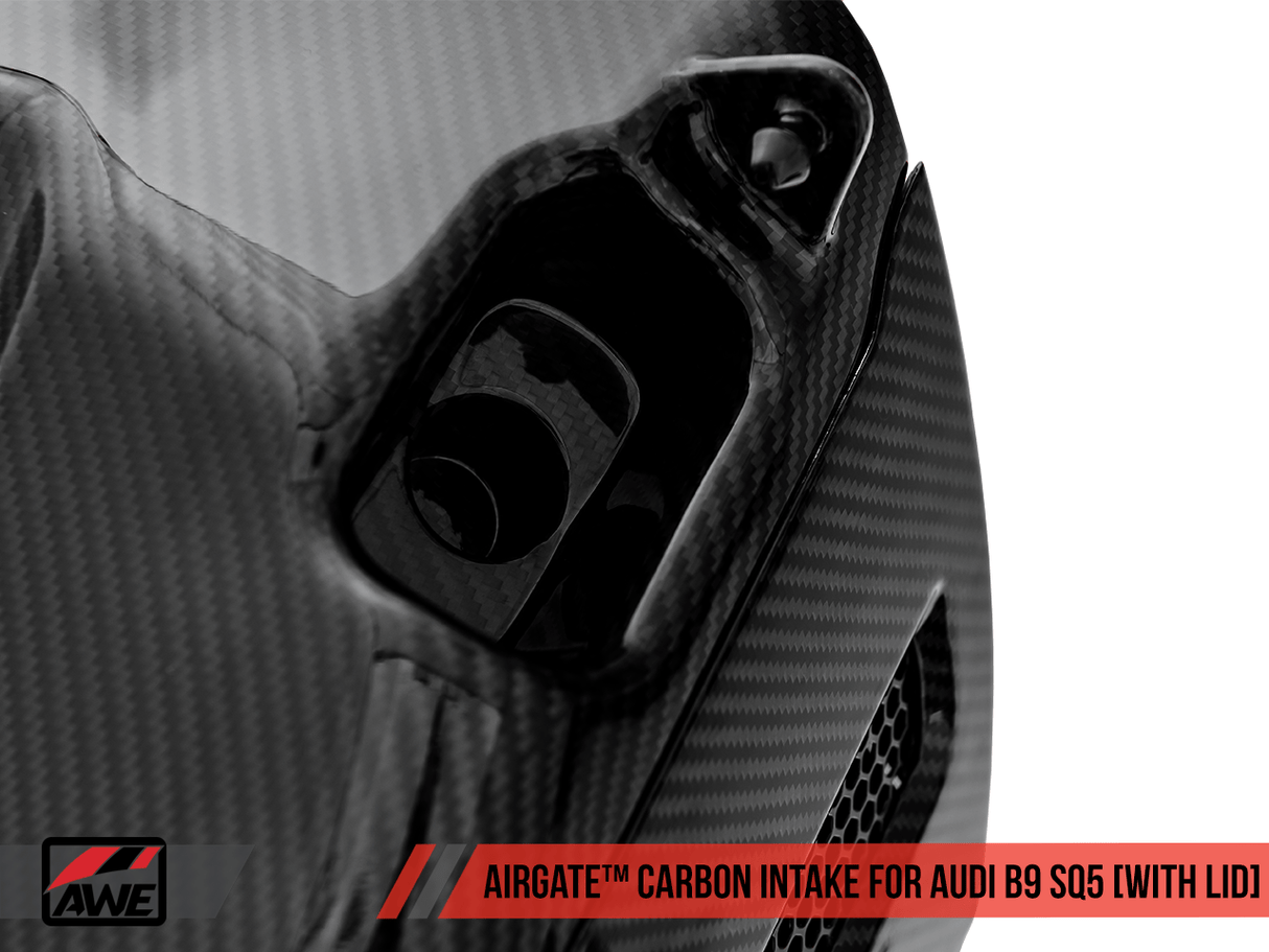 AWE AirGate Carbon Fiber Intake w/Lid | Audi B9 SQ5