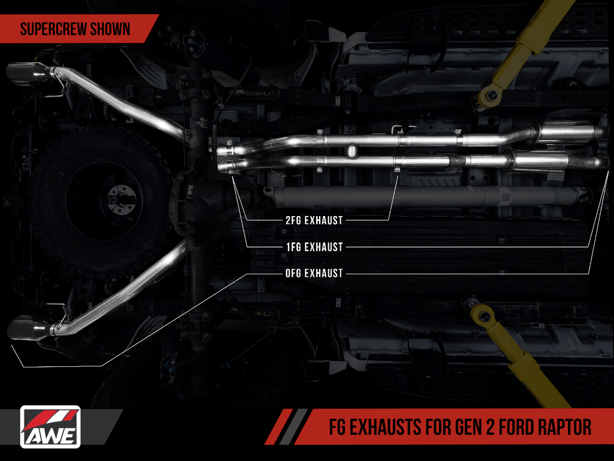 AWE Exhaust for the Ford Gen 2 Ford Raptor